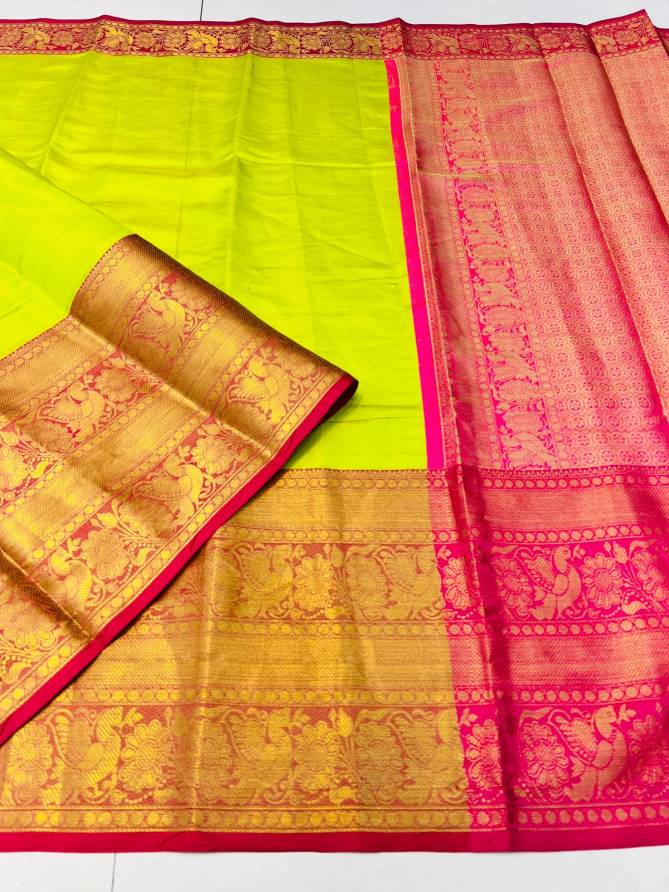Plain tissue Smooth Weaving Silk Sarees Catalog